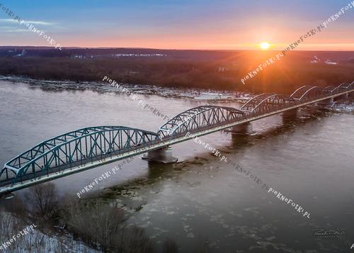 Bydgoszcz Most Fordoński zimą 2 Wydruk Fotograficzny 50 x 70 cm