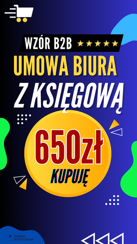 Umowa B2B z księgową w biurze rachunkowym