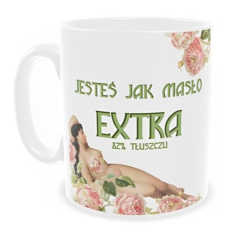 Kubek ceramiczny Sarnodzieło 330 ml Jesteś jak masło EXTRA