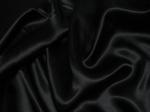 satyna lekka z krepowym spodem kolor - czarny