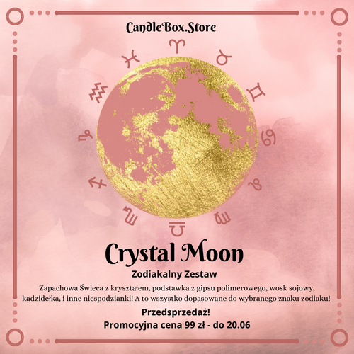 Zodiakalny zestaw z kryształem / Crystal Moon / Premiera!