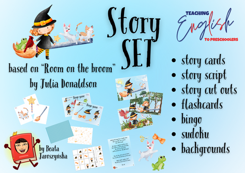 Room on the broom story set