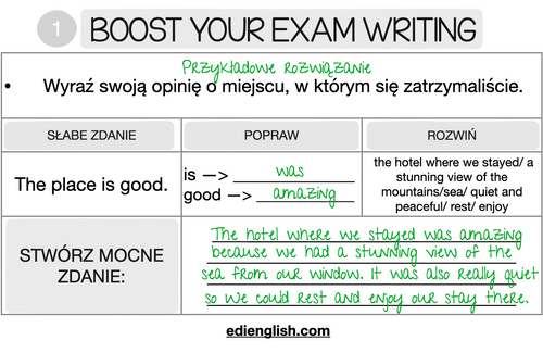 BOOST YOUR EXAM WRITING