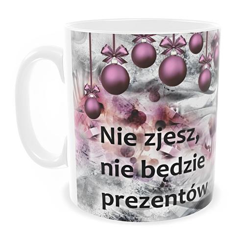 Kubek ceramiczny Garage Print 330 ml Nie zjesz, nie będzie prezentów