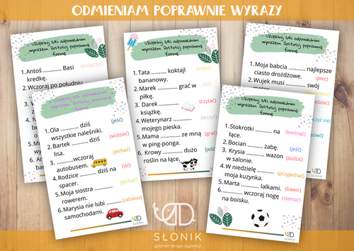 Sklepik Słonika / Odmieniam poprawnie wyrazy