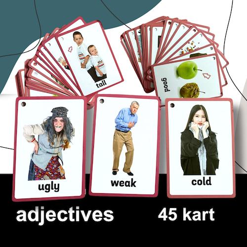 Flashcards Adjectives 48 kart