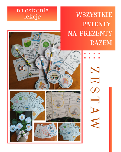 ZESTAW WAKACYJNY patenty na prezenty WSZYSTKO RAZEM