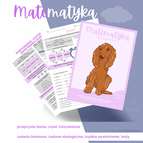 Matematyczne karty pracy dla klasy czwartej, część druga