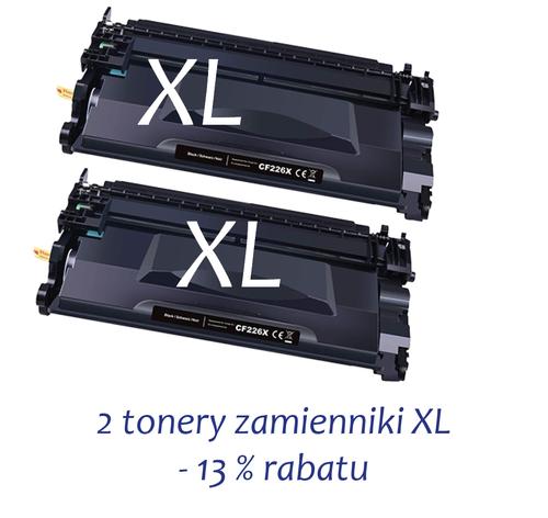 2 x Toner CF 226 XL zamiennik I 9k I Bk -  Toner pasują do następujących urządzeń: HP LaserJet Pro HP LaserJet Pro M 400 Series HP LaserJet Pro M 402 d HP