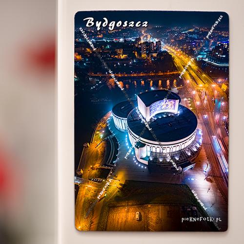Magnes na lodówkę Panorama Bydgoszczy z Operą 7 x 10 cm 1 sztuka