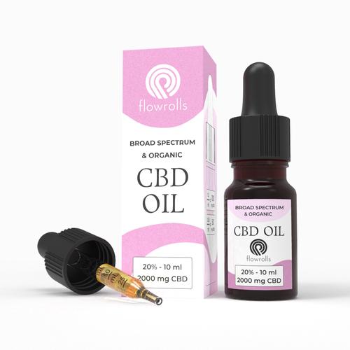 Olejek konopny 20% / 2000mg CBD Broad Spectrum Flowrolls 10 ml