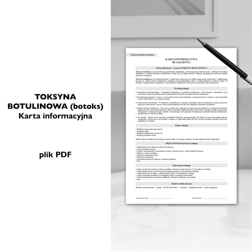 TOKSYNA BOTULINOWA - Informator zabiegowy