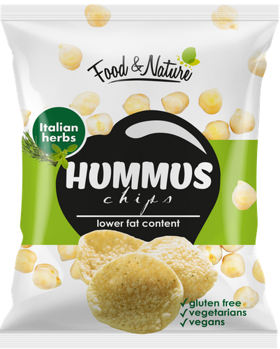 Italian herbs Hummus Chips 12x40g