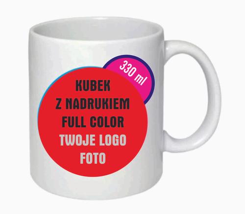 Kubek z nadrukiem 330ml z logo twojej kapeli pakiet 6 szt