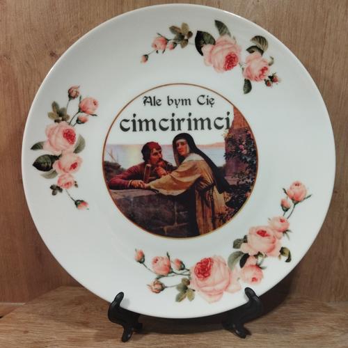 Talerz ceramiczny Sarnodzieło 20 cm Ale bym Cię cimcirimci