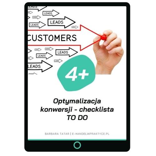 E-BOOK Optymalizacja konwersji - checklista TO DO praktyczny przewodnik