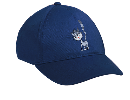 Czapka z daszkiem z kotem Cukierkiem NAVY
