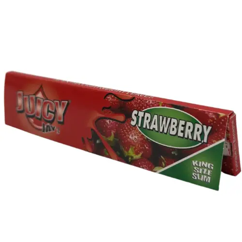 JUICY JAY’S STRAWBERRY KING SIZE SLIM 32 bibułki