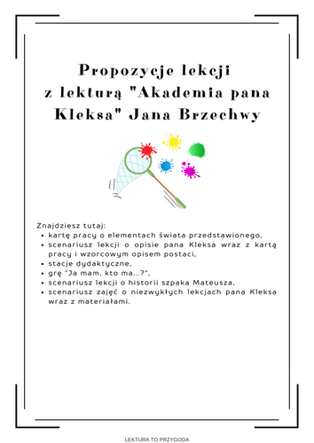 Lektura to przygoda: Akademia Pana Kleksa