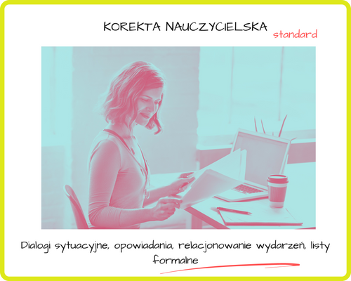 KOREKTA NAUCZYCIELSKA WYPOWIEDZI PISEMNEJ standard