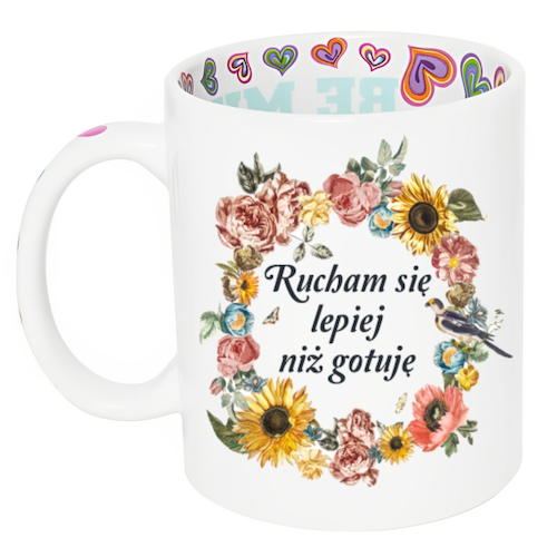 Kubek 330 ml Sarnodzieło Rucham się lepiej niż gotuję