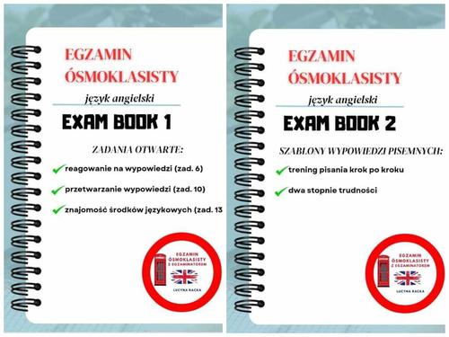 zestaw 2 EXAM BOOKów do E8 (do wydruku)