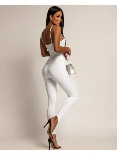 Legginsy shape białe na paluszek Millagro