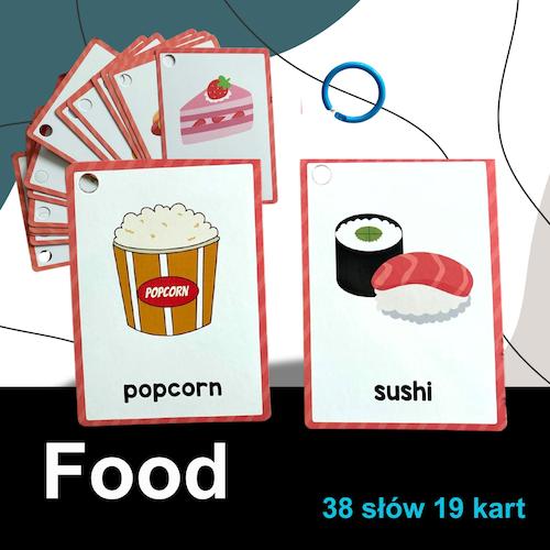 Flashcards Food 38 słów 19 kart