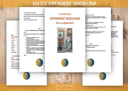 Sklep Slonika / Klucz odpowiedzi do Lekturownika „OPOWIEŚĆ WIGILIJNA”