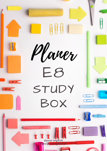 Planer E8 STUDY BOX 2021 Pani English promocja dla posiadaczy 5 części ebooka