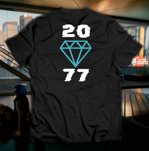 Koszulka "Rok 2077" Czarna XL