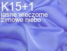 szyfon opalizujący kolor - jasne wieczorne zimowe niebo