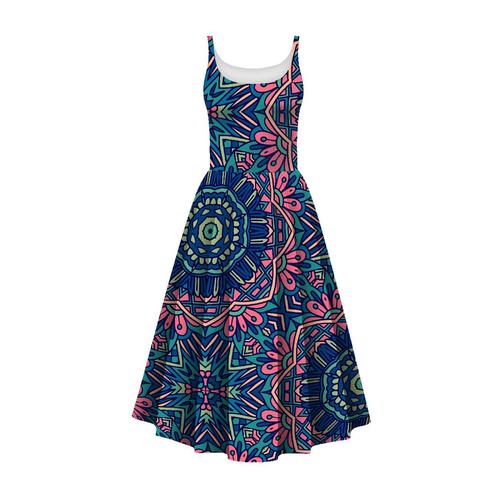 Sukienka ISABELLA - KOLOROWA MANDALA 4 (3765154)