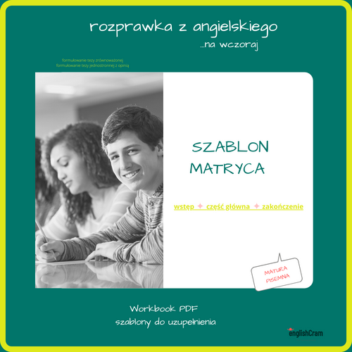 AngloWriting Matura Szablon  Matryca WRZ