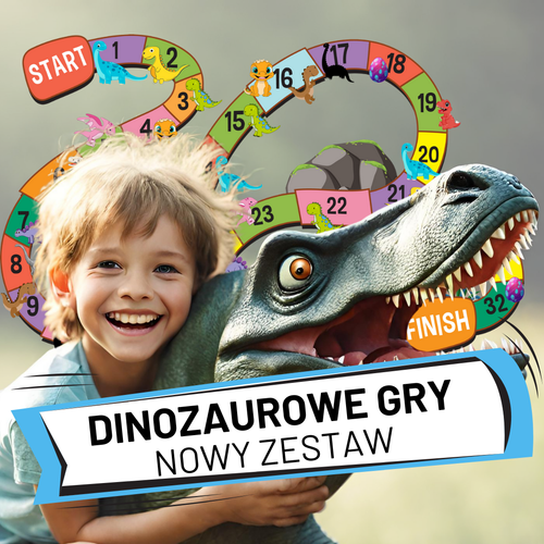 Dinozaurowe gry - angielski dla dzieci