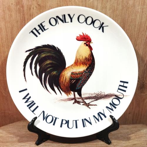 Talerz ceramiczny Sarnodzieło 20 cm The only cock I will not put in my mouth