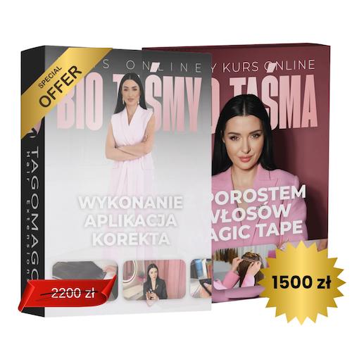 PAKIET KURSÓW - BIO TAŚMA KLASYCZNA I BIO TAŚMA Z POROSTEM WŁOSÓW (MAGIC TAPE)