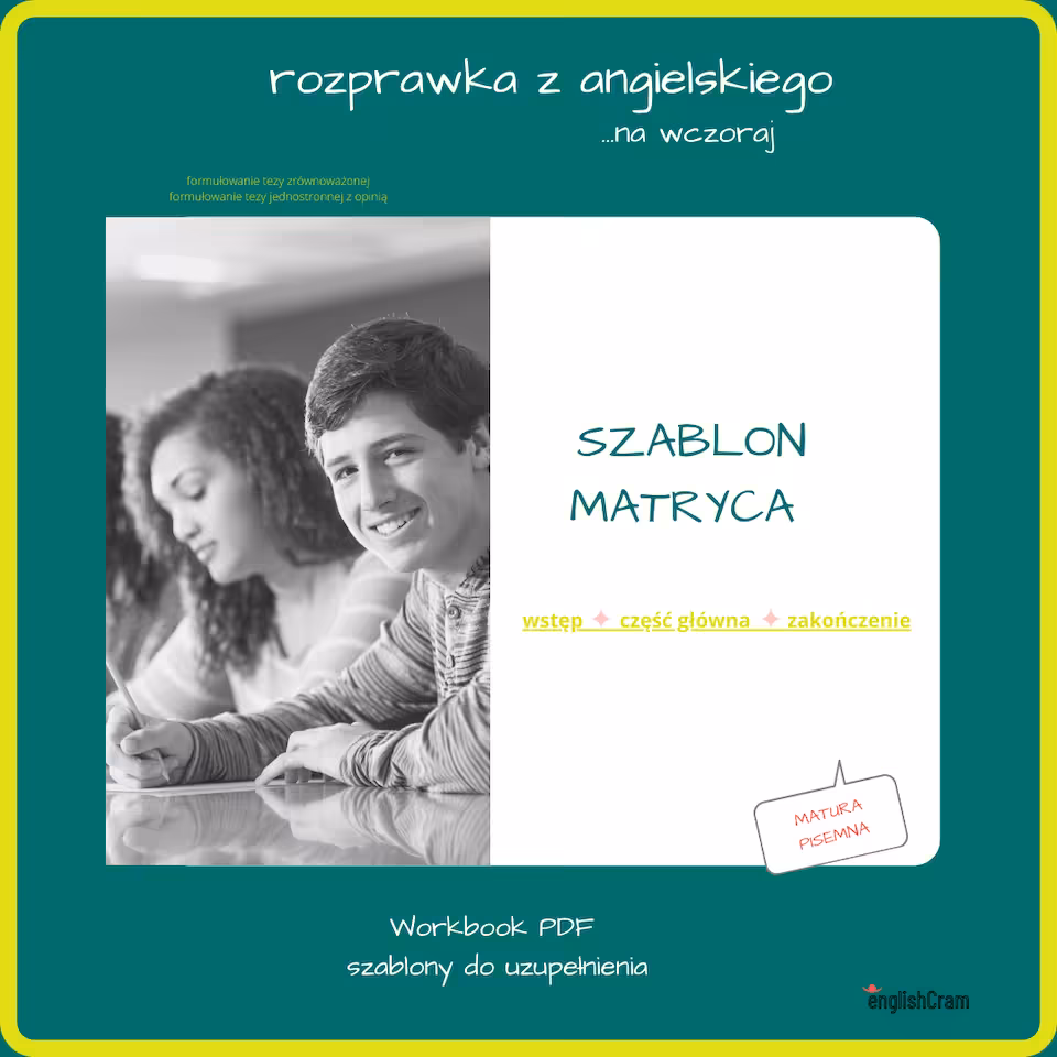 AngloWriting Matura Szablon  Matryca WRZ