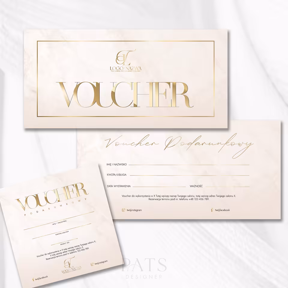 Voucher - jasny beż