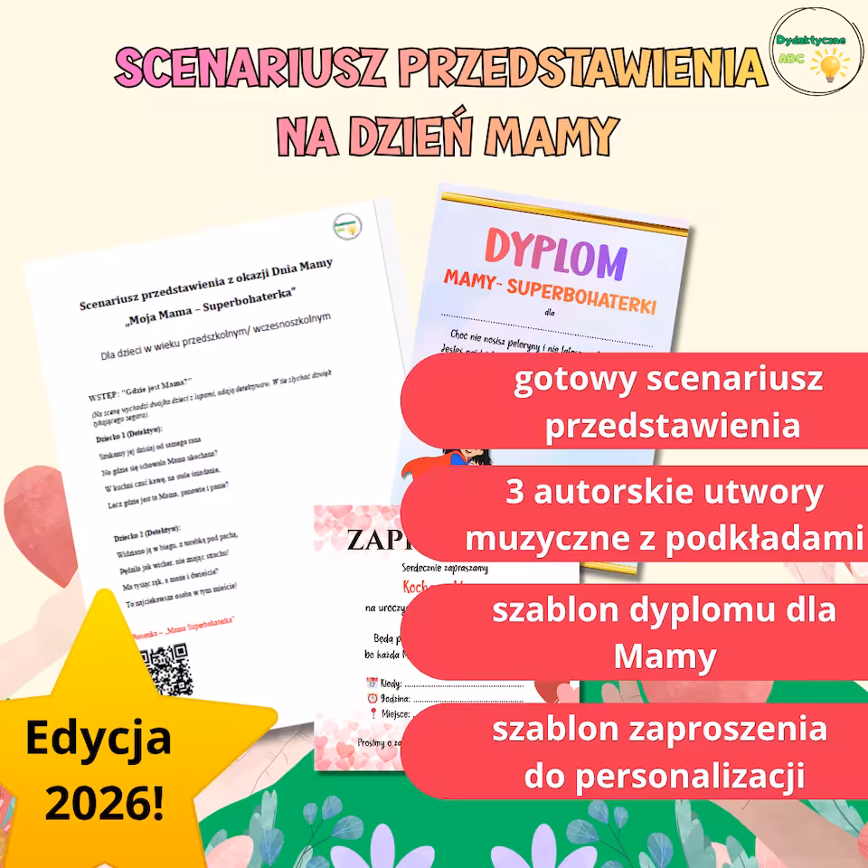 Scenariusz na Dzień Matki z piosenkami i podkładami