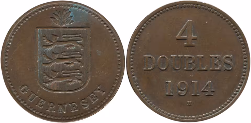 Guernsey – 8 doubles 1864 + 4 doubles 1914
