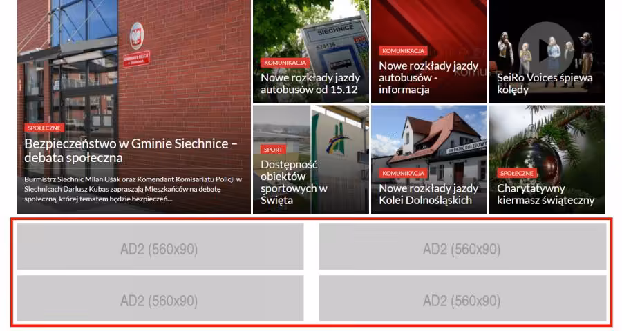 Baner Wariant 2, 560x90, 30 dni