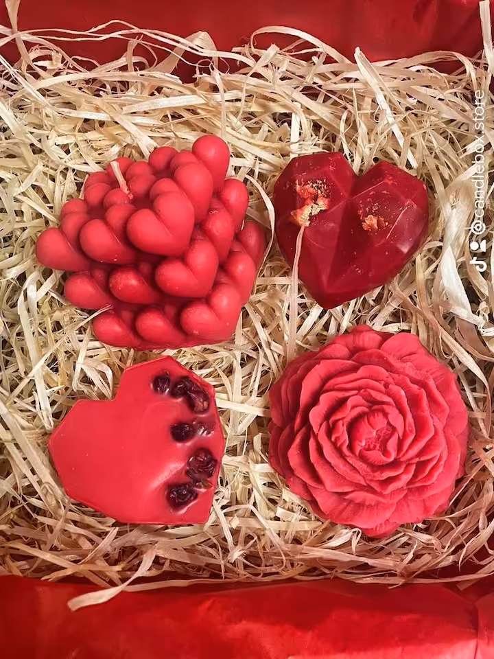 Red love / zestaw świec i wosków sojowych do wyboru