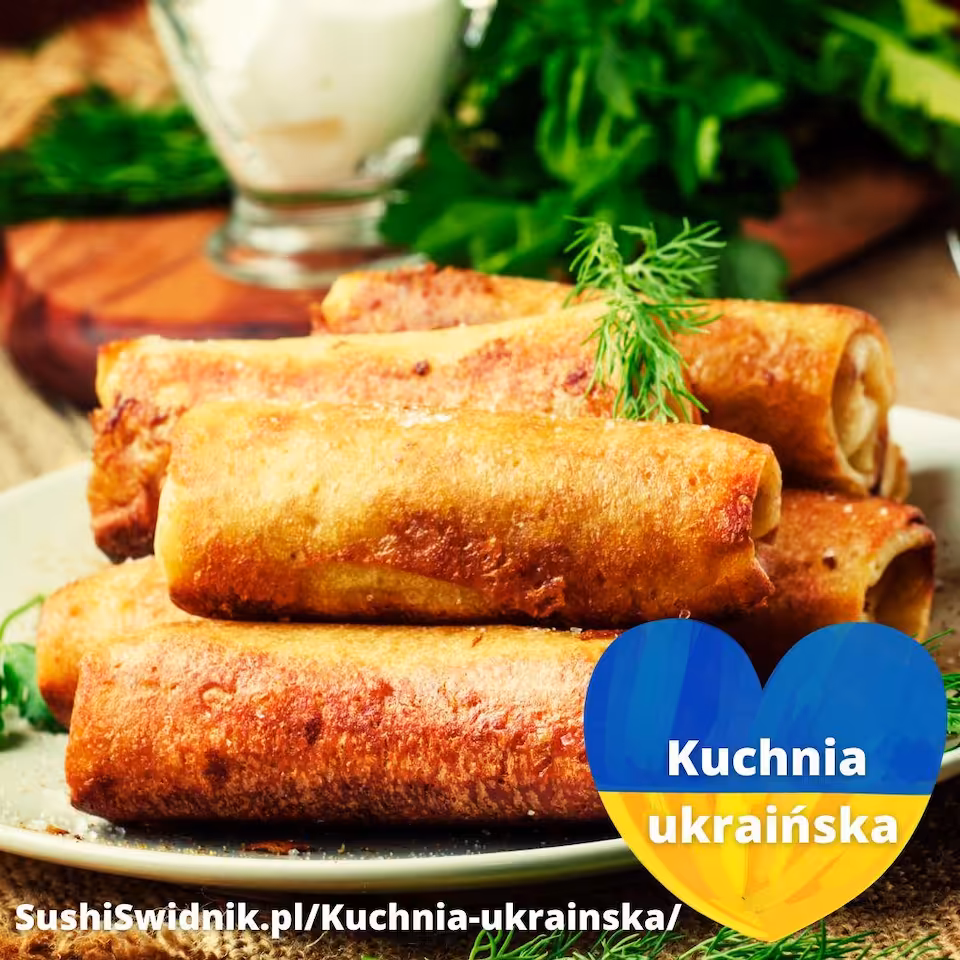 Kuchnia ukraińska - Naleśniki z mięsem 3 szt