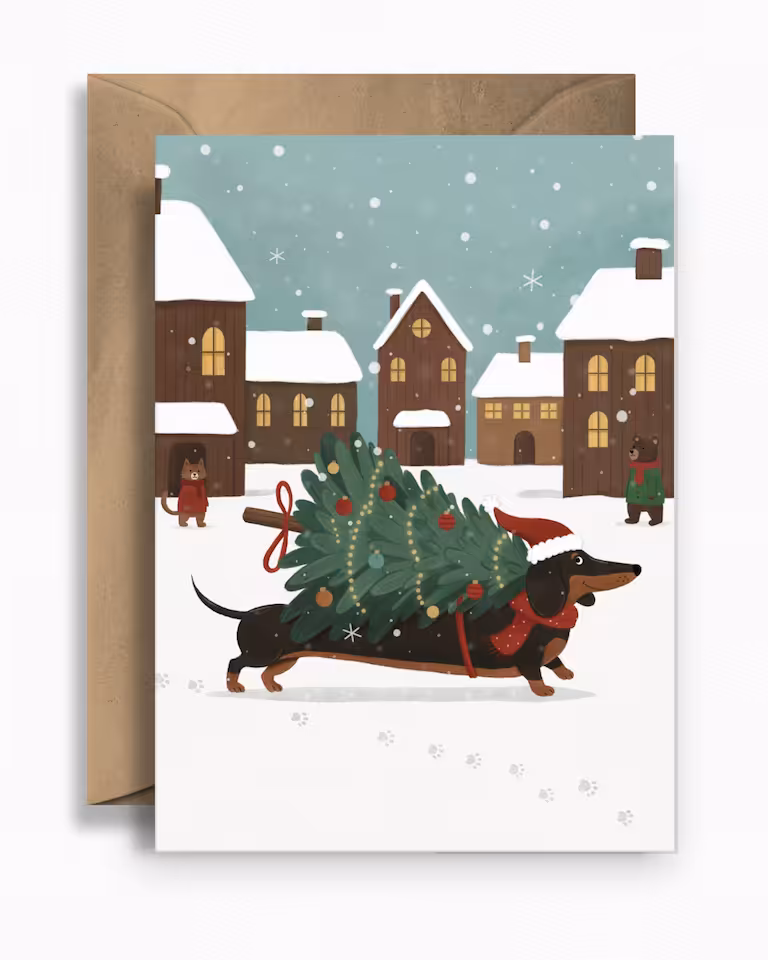 KARTKA • JAMNIK Z CHOINKĄ