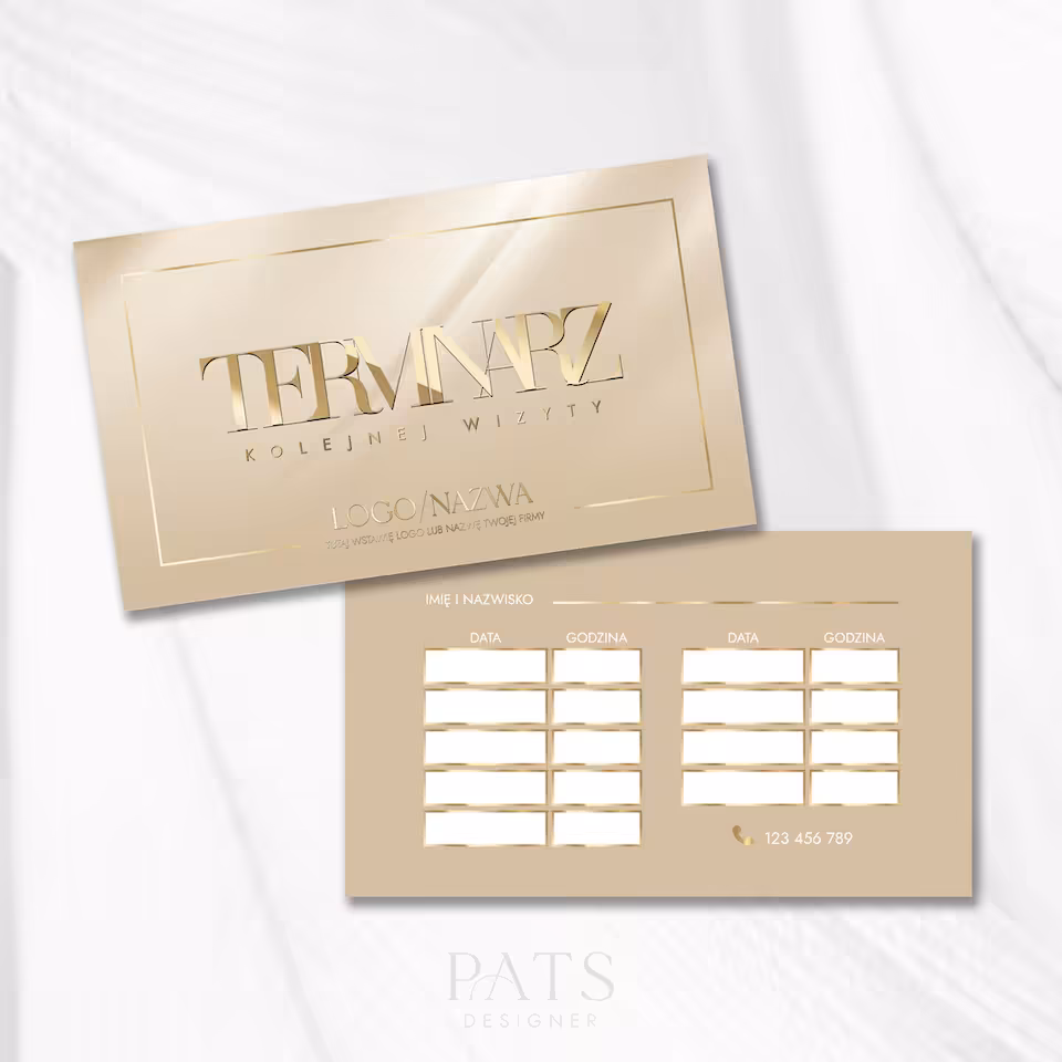 Terminarz - ciemny beż