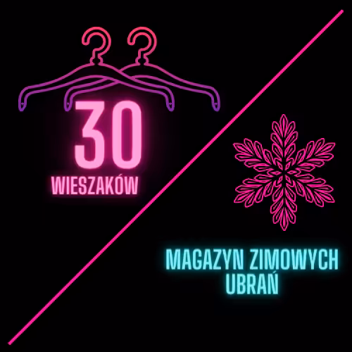 Pakiet 30 wieszaków + zimowanie ubrań