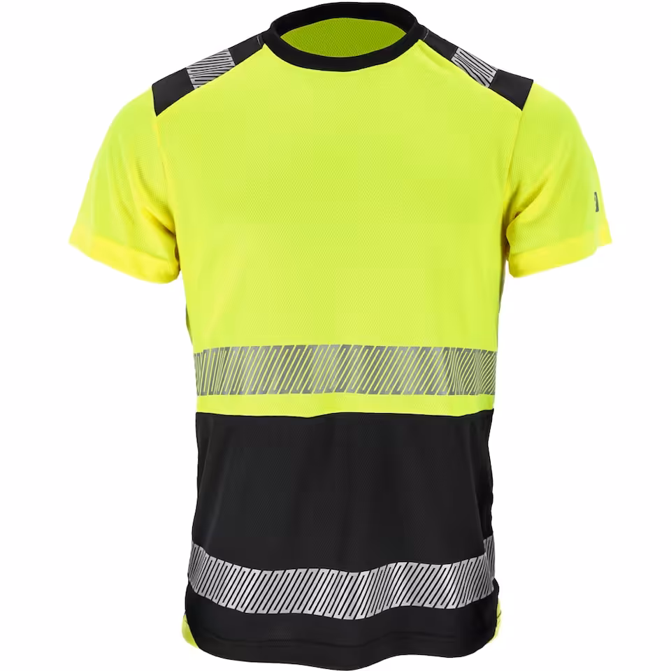 T-shirt ostrzegawczy z siateczki, męski. IGUANA-TS