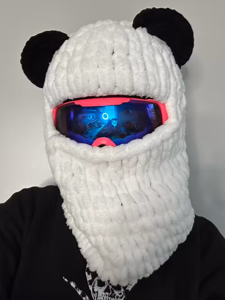 Komin narciarski panda
