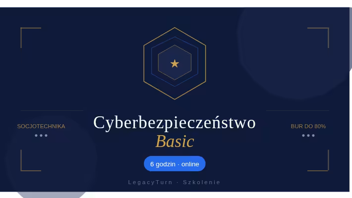 Cyberbezpieczeństwo BASIC: kompetencje, socjotechnika, świadomość zagrożeń, skuteczna obrona